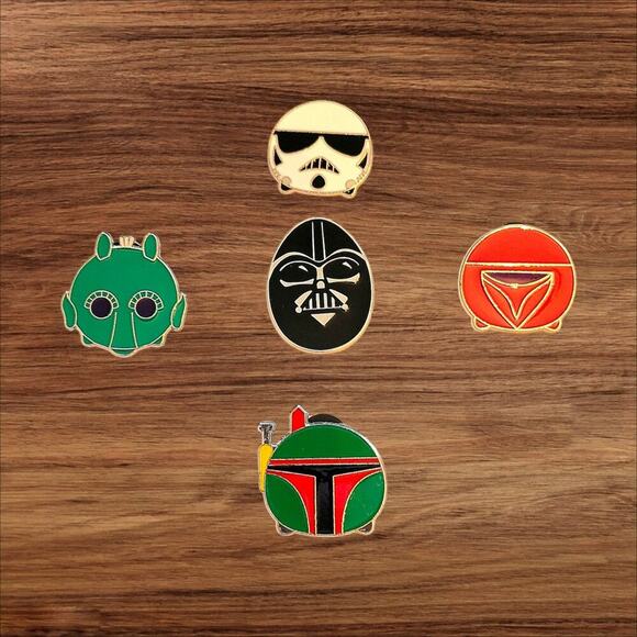 5 Star Wars Disney Parks Trading Pins, Plus 2 Bonus Pins - Picture 1 of 2